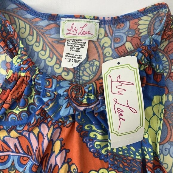 Ivy Jane Paisley Dress Small Sleeveless Colorful - Picture 3 of 4